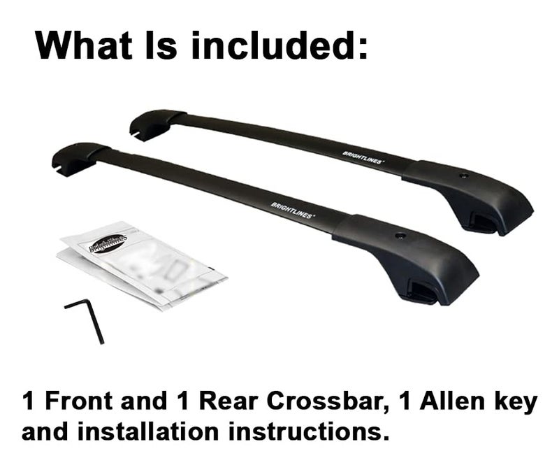 BrightLines Aero Crossbars Roof Racks Compatible with 2015-2024 Jeep Renegade - Image 2